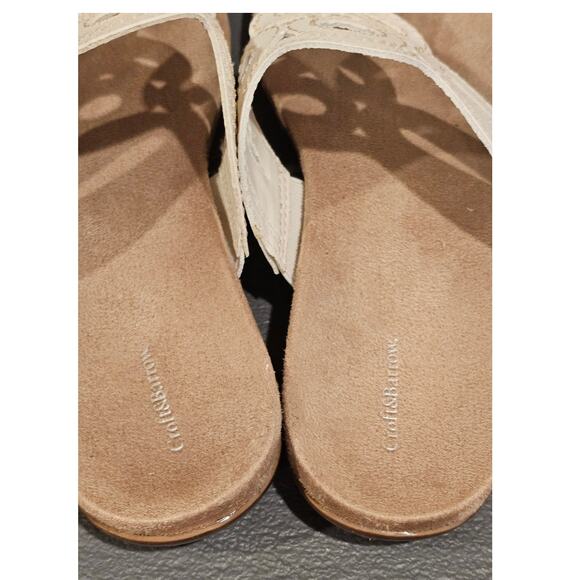 CROFT & BARROW Rita White Slide On Thong Sandals Size 8.5. New with box - Picture 5 of 7